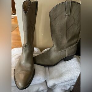 Men's vintage Western Cowboy Boots - Tan Sz 10D